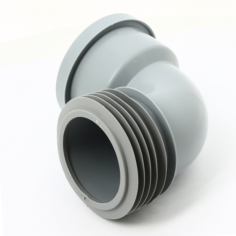 Отвод 90° канализационный d=110 мм x L175 мм с манжетой McALPINE под раструб.