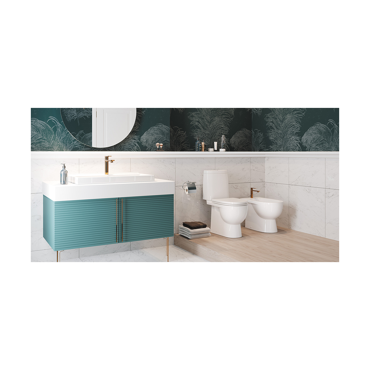 Унитаз напольный "fest" белый "sanita luxe"  wc.cc/fest/2-dm/wht.g/s1