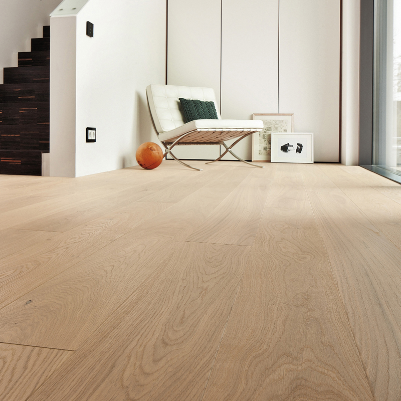 Паркетная доска Haro Series 4000 (5G) 527326 Дуб Белый Маркант брашированный однополосный 4V2200 x 180 x 13.5мм