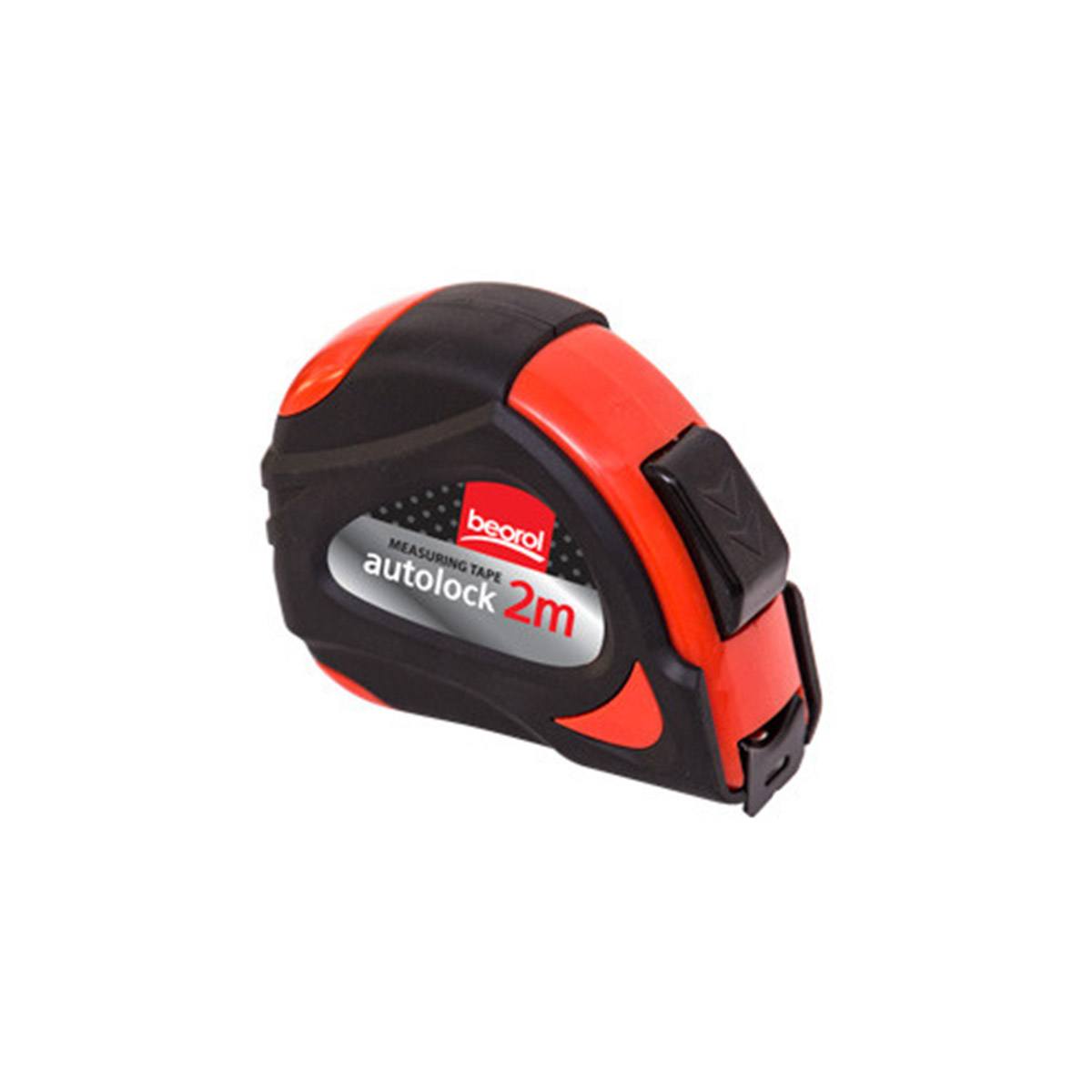 Рулетка с фиксатором 2 м/16 мм пластик.корпус (1/12/120) "beorol"