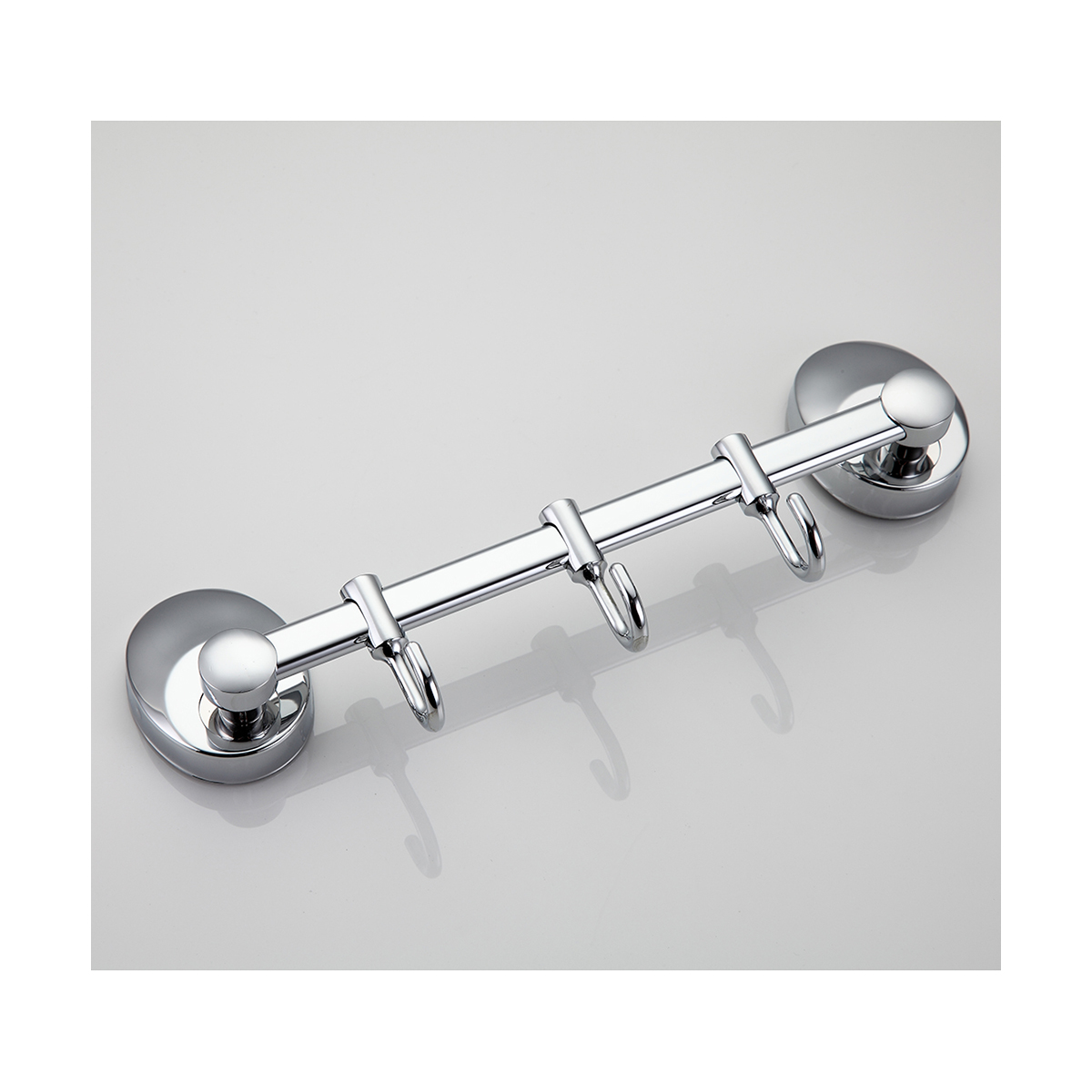 Крючок-вешалка на планке (3 крючка) f1615-3, хром (1/20/40) "frap"