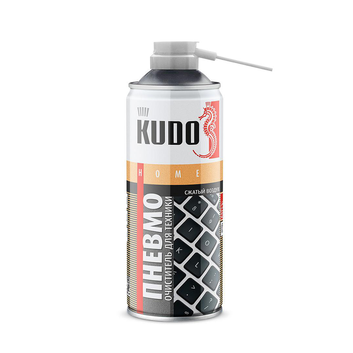 Пневмоочиститель для техники (сжатый воздух горючий) аэрозоль 520 мл (12) "kudo" ku-h450