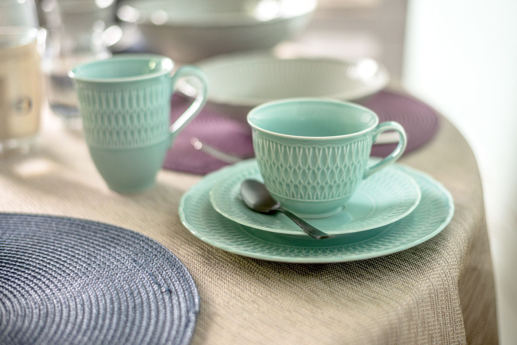 Кружка "sofia" голубая глазурь 300 мл (1/6/36) "cmielow" 0883820 sofia lb05