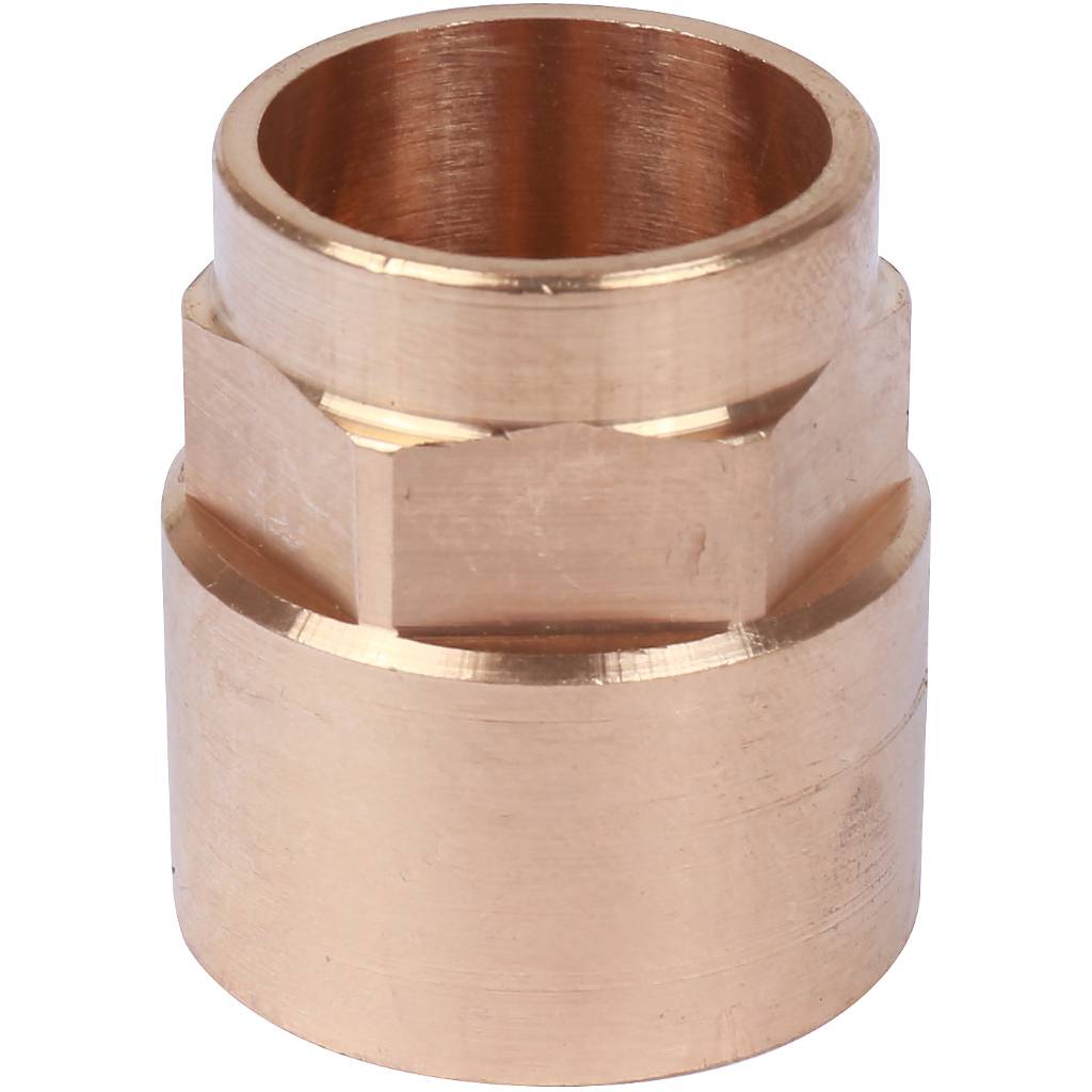 Муфта 22х3/4" переходная (ВР) под пайку с внутренней резьбой SANHA бронзовая 142702234