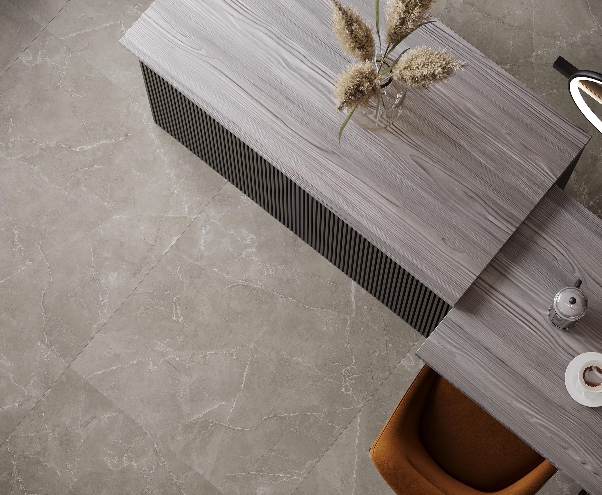 Impronta greige керамогранит сатинированный 80x80