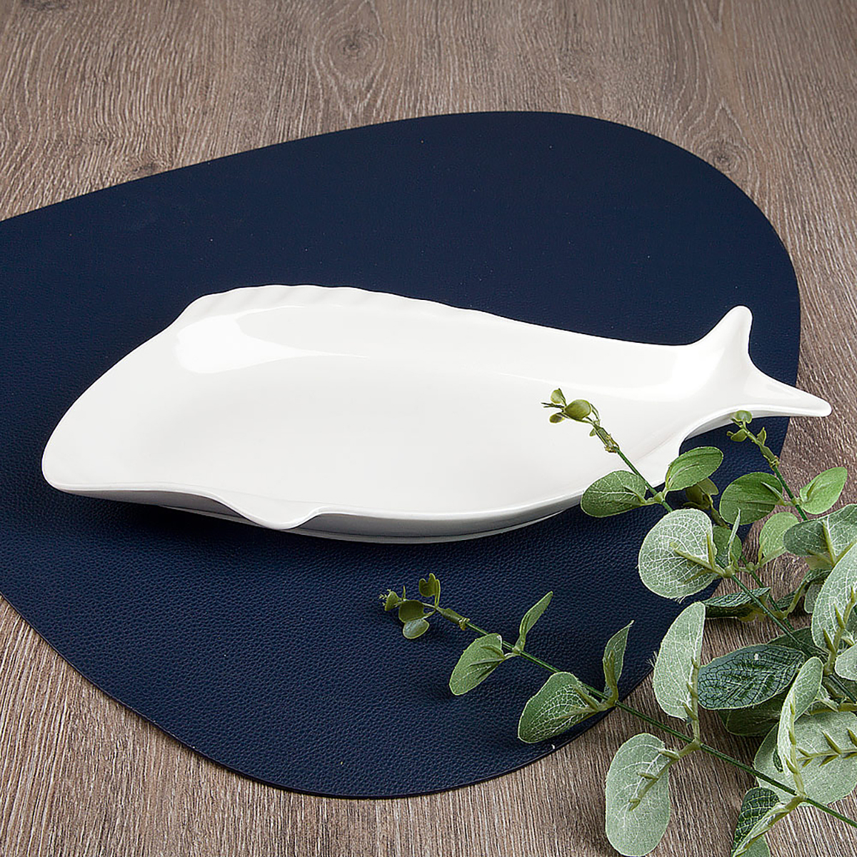 Блюдо сервировочное "маршмеллоу" 36*18*3,5 см, фарфор (1/5/20) "nouvelle home" 0530106