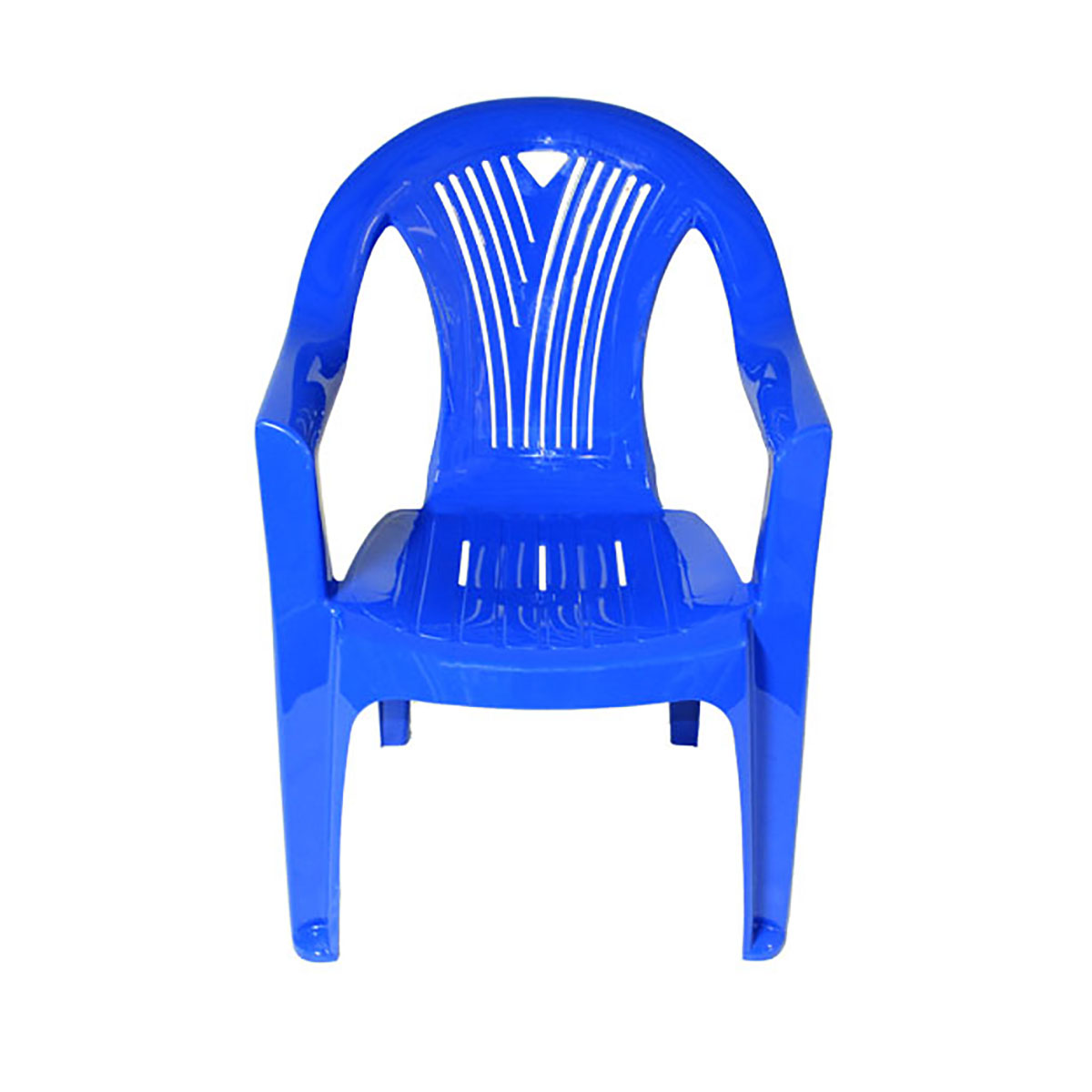 Кресло пласт. "салют" (синий) (1) "стандарт пластик"