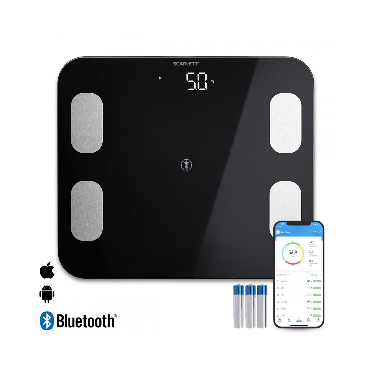 Весы напольные электронные sc-bs33ed46 диагностические (1/6) "scarlett"