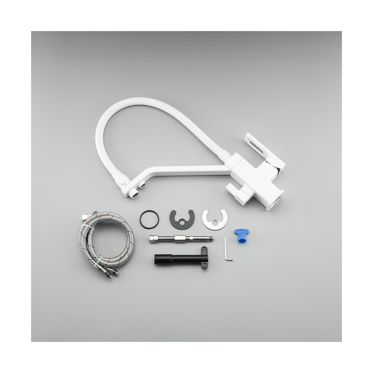 Смеситель для кухни g4317-8 подключ. к фильтру питьев. воды, белый/хром (1/8) "gappo"