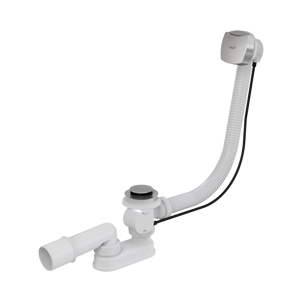 Слив-перелив Alcaplast для ванны полуавтомат малая пробка хром