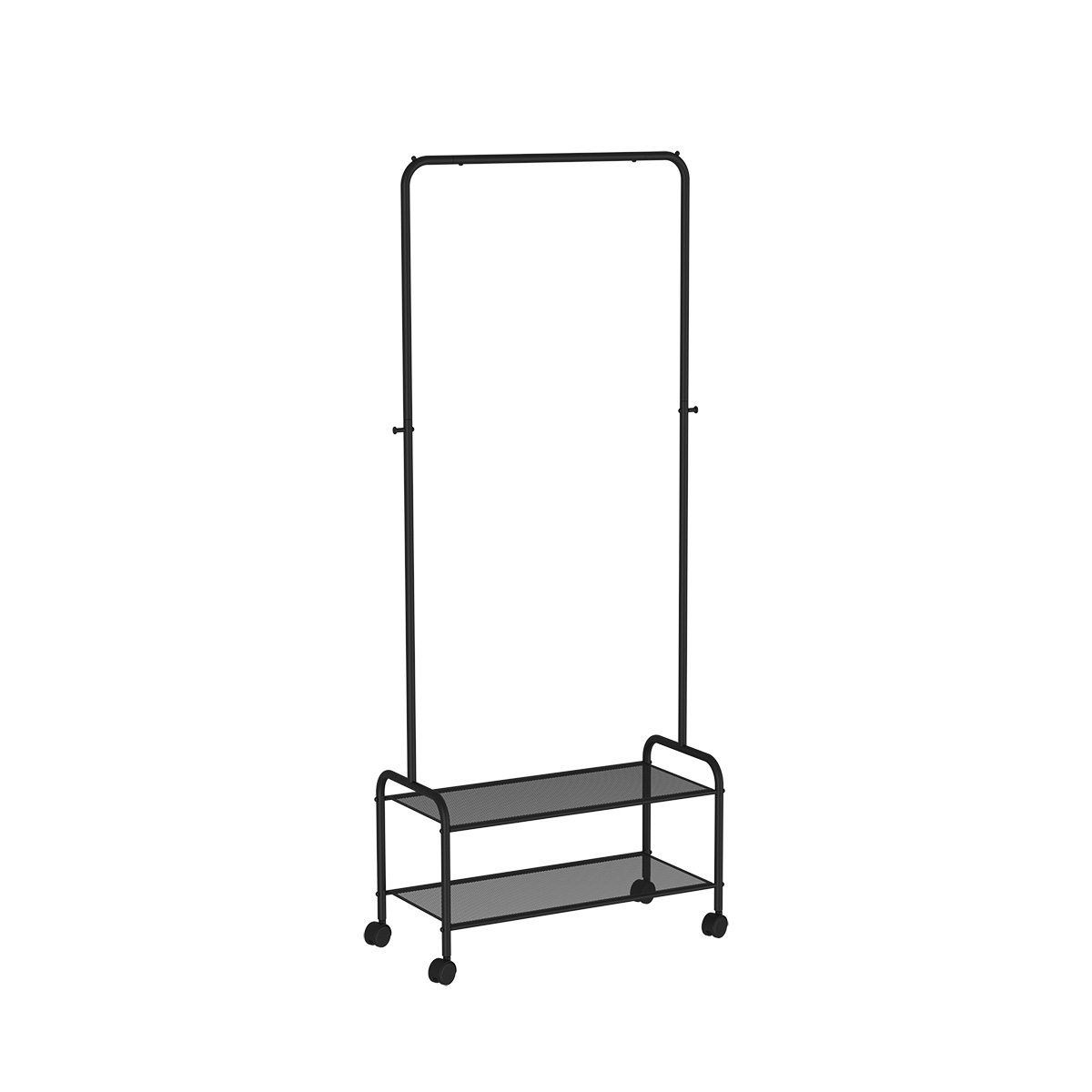 Вешалка напольная гардеробная "валенсия 22м" 310*690*1620 мм черный (1) вгв22м ч