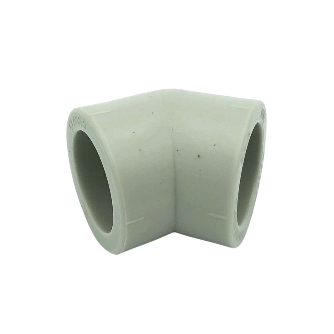 Колено 45° D = 63 мм полипропилен PP-R100 серый HEISSKRAFT