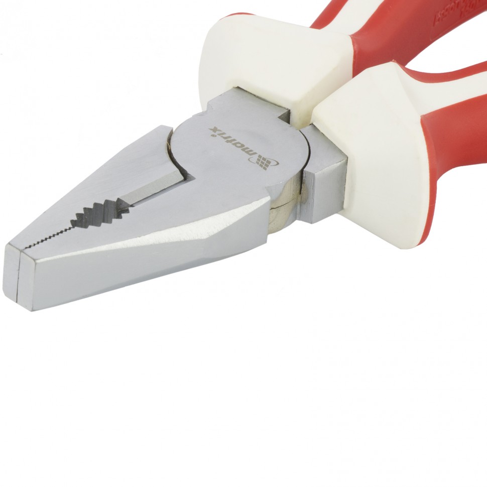 Плоскогубцы WHite Nickel, 160 мм, никелированные, трехкомпонентные рукоятки Matrix (17073)