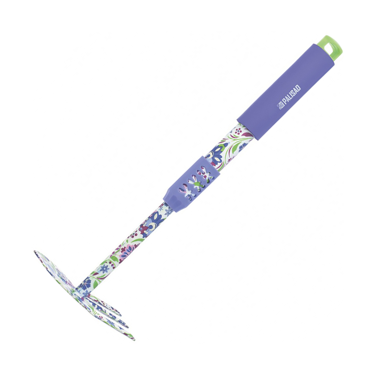 Мотыжка двойная "flower mint" 3 зуба 385 мм, стальная (1/24) "palisad"