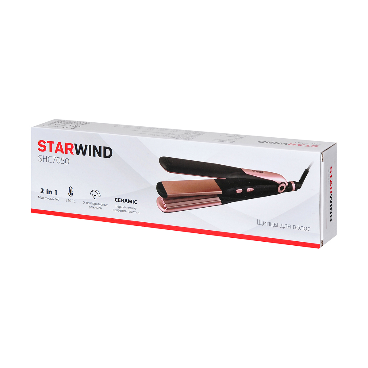 Выпрямитель для волос shc 7050  55 вт (1/6) "starwind"