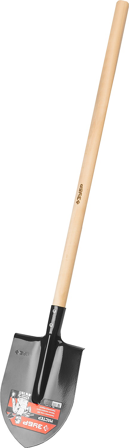 ЗУБР Мастер, 285 х 205 х 1430 мм, полотно 1.6 мм, закалено, дерев. черенок высш. сорт, тип ЛКО, штыковая лопата (39570)