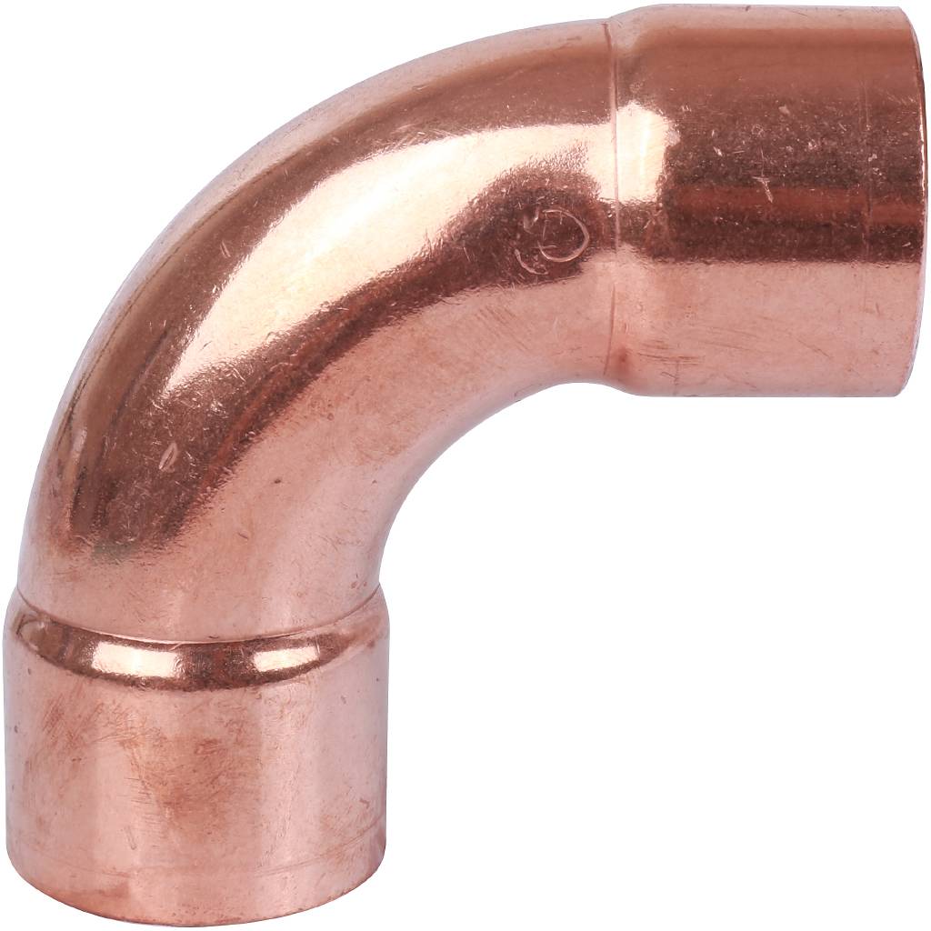 Отвод двухраструбный 42 мм / 90° под пайку медный SANHA 15002A42