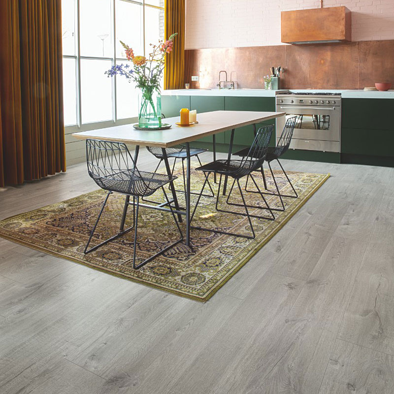 ПВХ-плитка Quick Step LIVYN Pulse Click PUCL 40201 Дуб хлопковый светло-серый