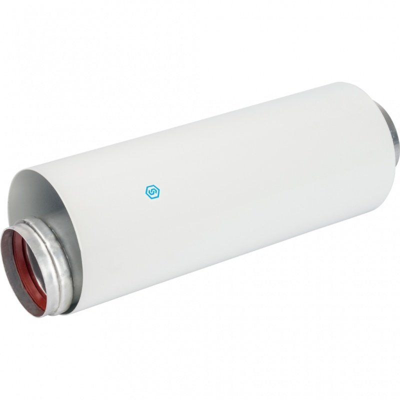 Труба дымохода коаксиальная 60 х 100 L=250 мм с уплотнением и хомутом STOUT