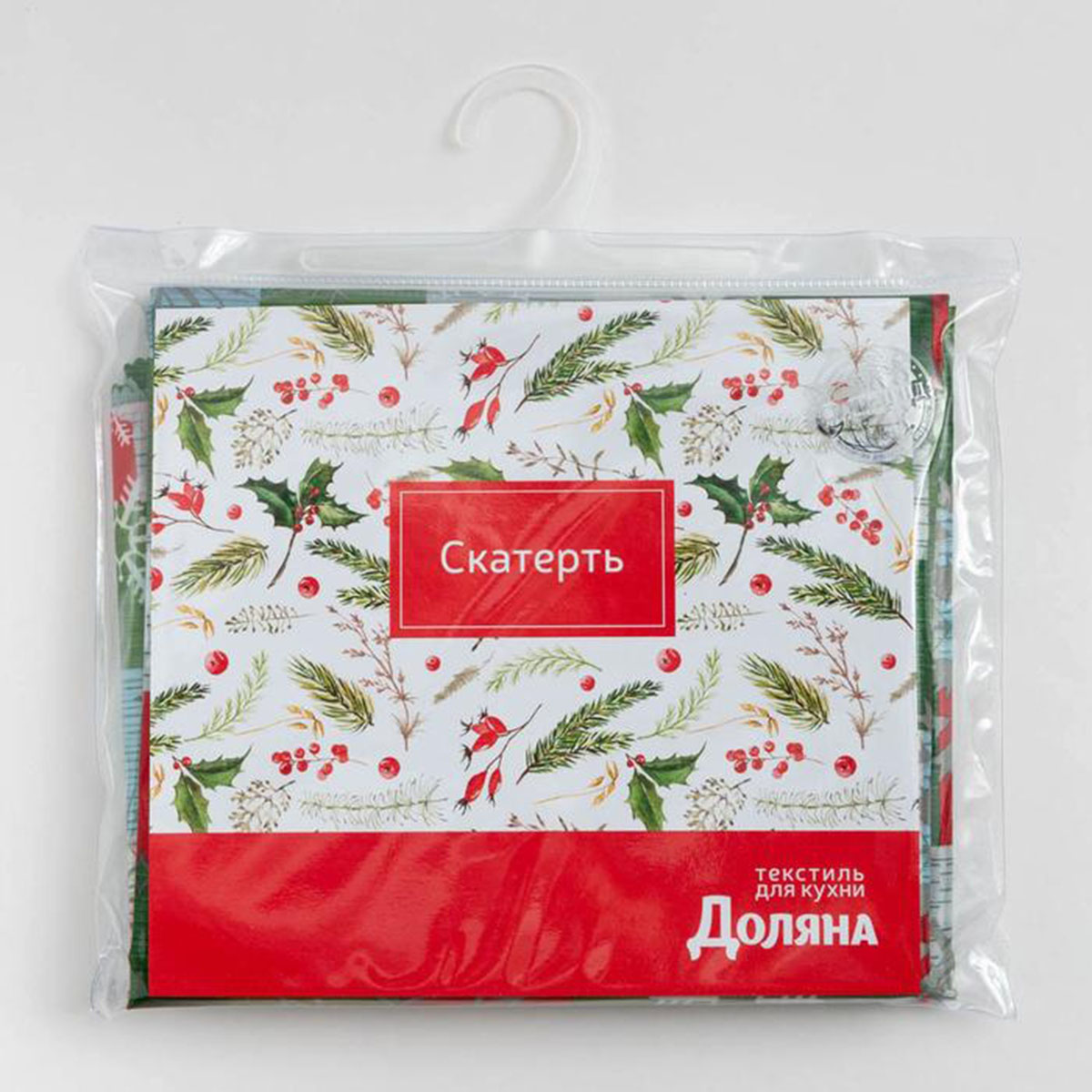 Скатерть "доляна" новогодняя мозаика 145*180 см (1) 7043415