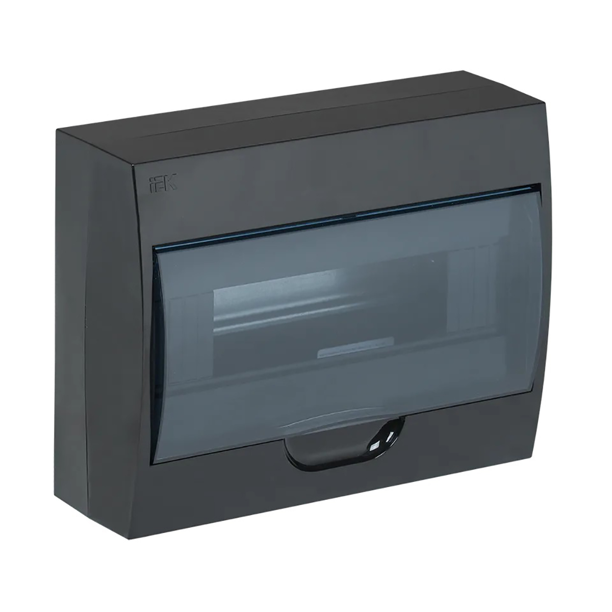 Щиток распределительный навесной "krepta 3" щрн-п-12 ip41, 12 модулей, пластик, черный (1/10) "iek"