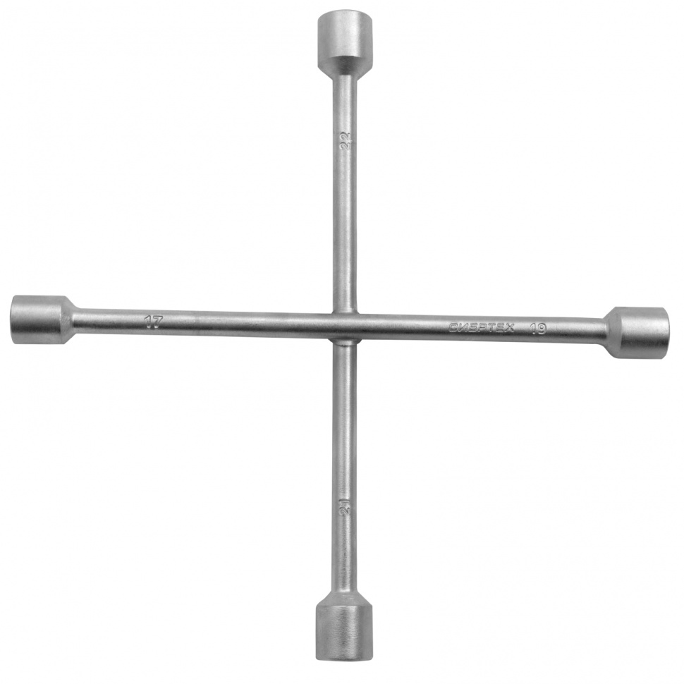 Ключ-крест баллонный, 17 х 19 х 21 х 22 мм, толщина 14 мм Сибртех (14257)