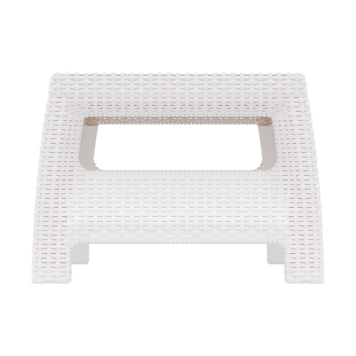 Стол пласт. "ротанг плюс" 765*570*420 мм (белый) (1) "альтернатива" м8421