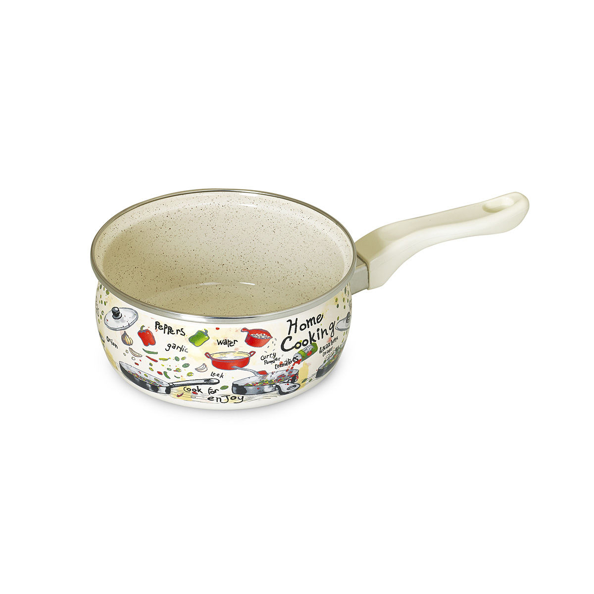 Ковш эмалиров. "гурман" 1,6 л, 16 см (1/6) "metrot"