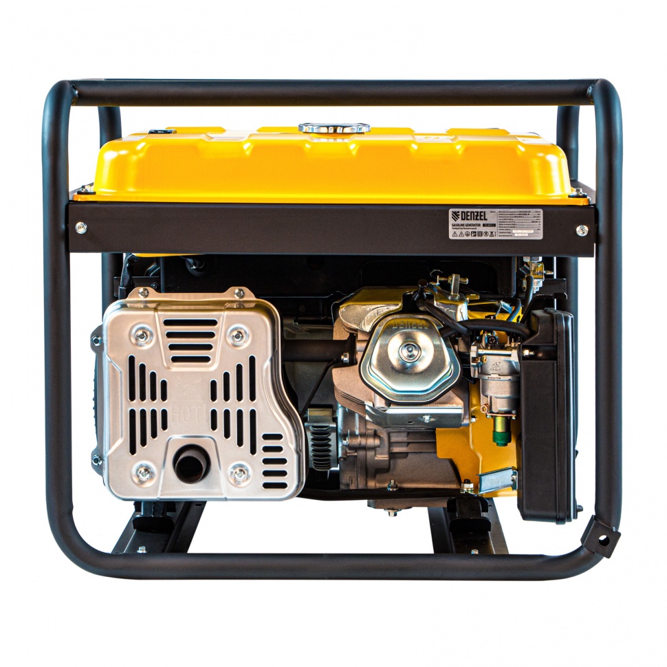 Генератор бензиновый PS 80 E-3, 6.6 кВт, 400 В, 25 л, электростартер Denzel (946954)