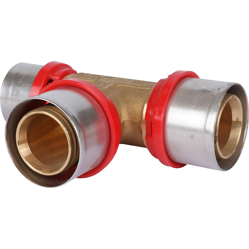 Тройник редукция 20 x 16 x 16 под пресс для МП труб TIEMME