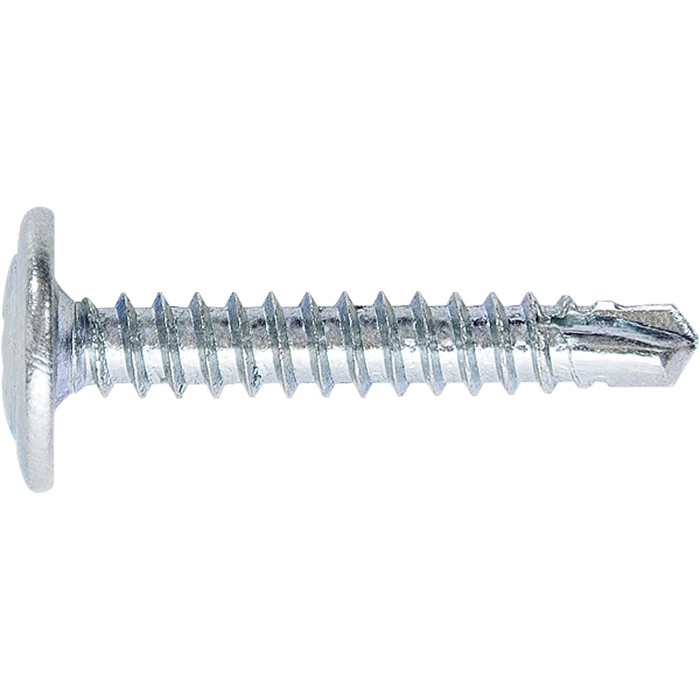 Саморезы 4.2 х 51, с прессшайбой, PH №2, наконечник сверло, оцинкованные 7 шт Шурупь (48772)