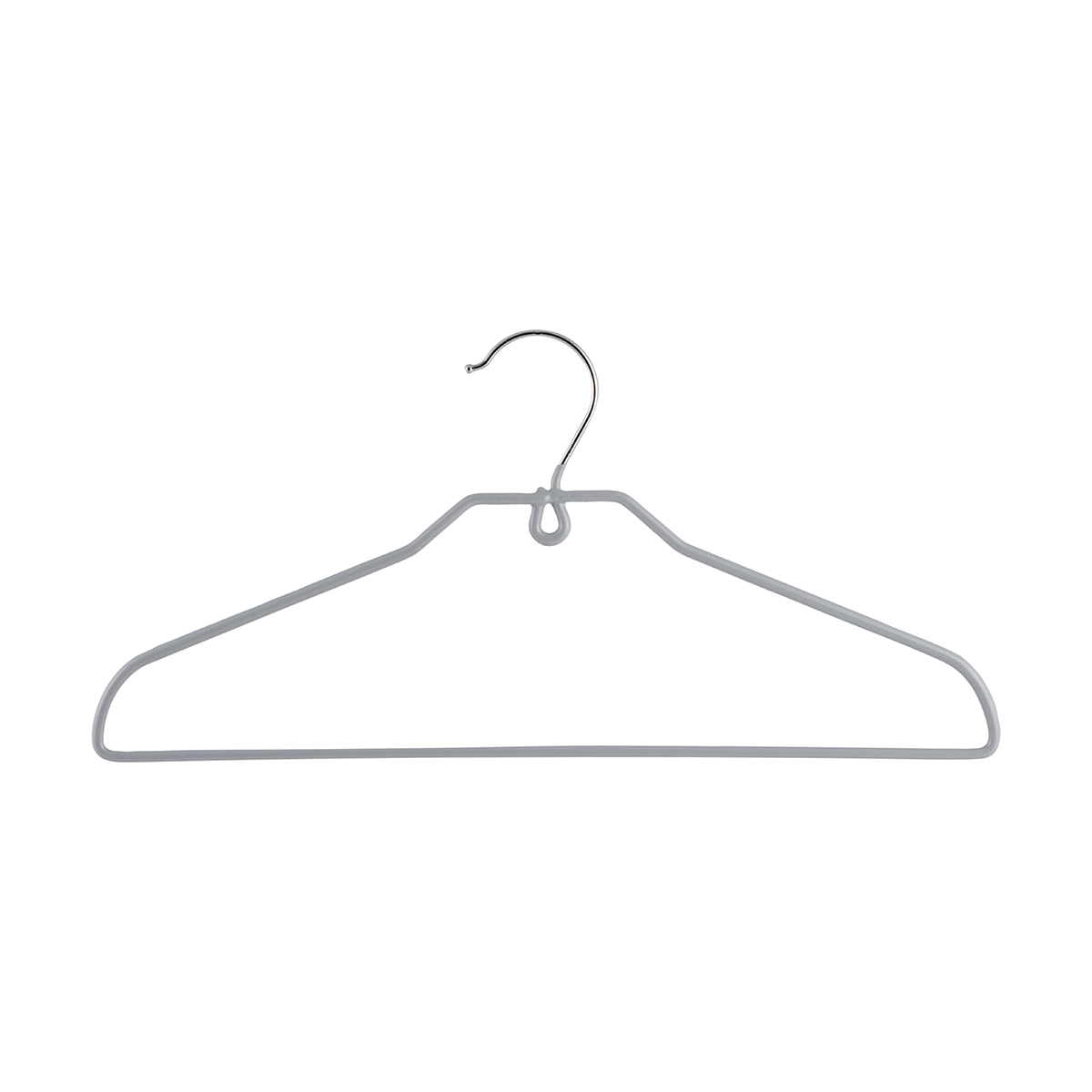 Вешалка-плечики для одежды металл. c пвх покрытием (1/100) "рыжий кот"