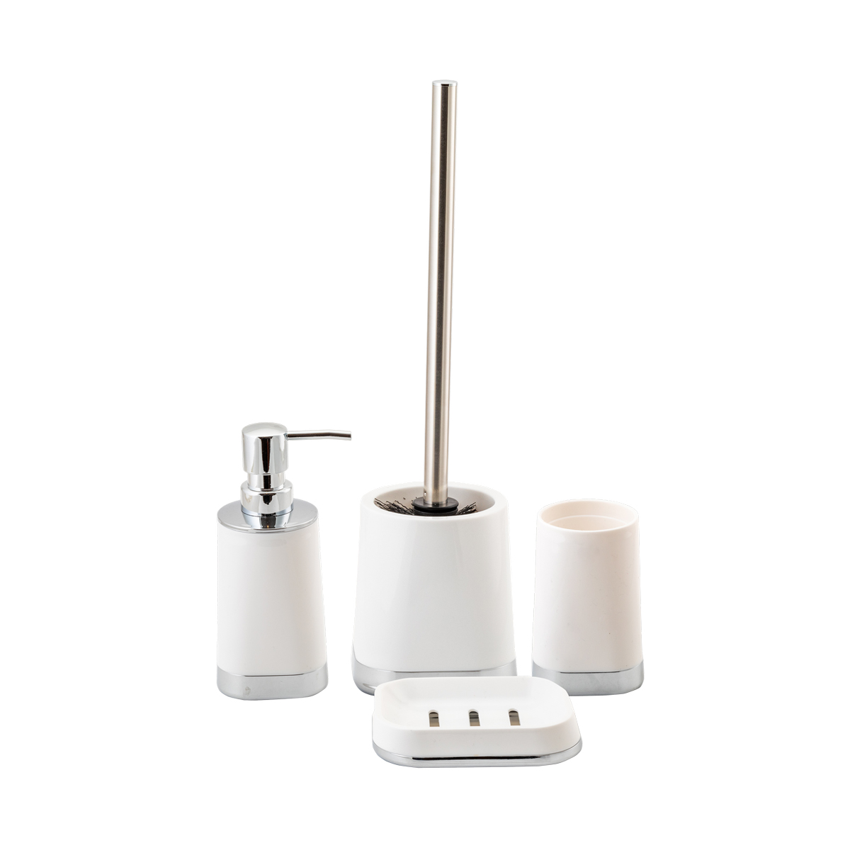 Дозатор для жидкого мыла "gloss" пласт. (белый) (1/12) "аквадекор" attp-1901wh-01