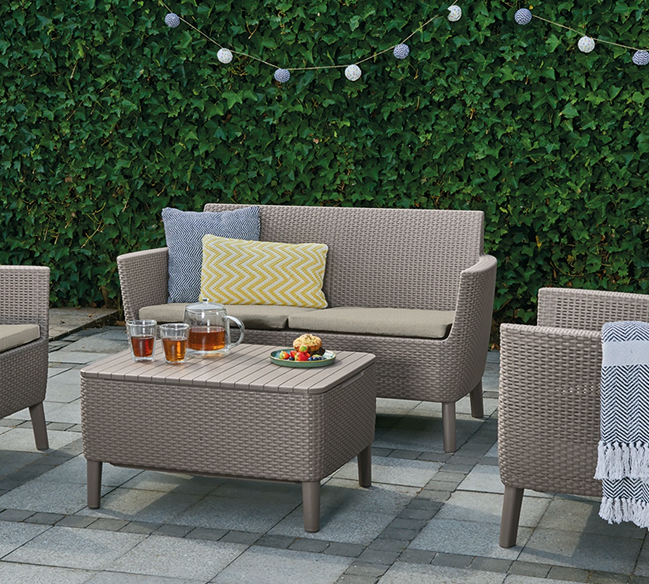 Диван Салемо 2-х местный (Salemo 2 Sofa), капучино