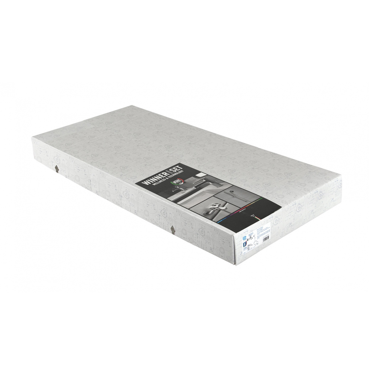 Комплект для ванной "winner" w0511315rhgm (2 смесителя, стойка, лейка, шланг) (1/3) "remer"