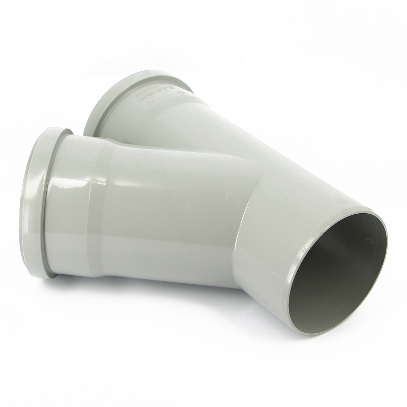 Тройник канализационный 110 х 110 (45°) двухраструбный OSTENDORF