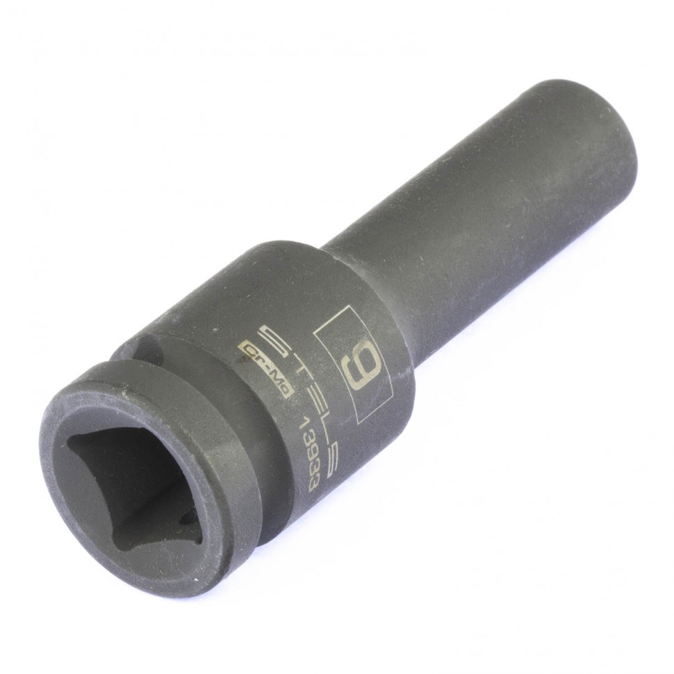 Головка ударная удлиненная шестигранная, 9 мм, 1/2, CrMo Stels (13933)