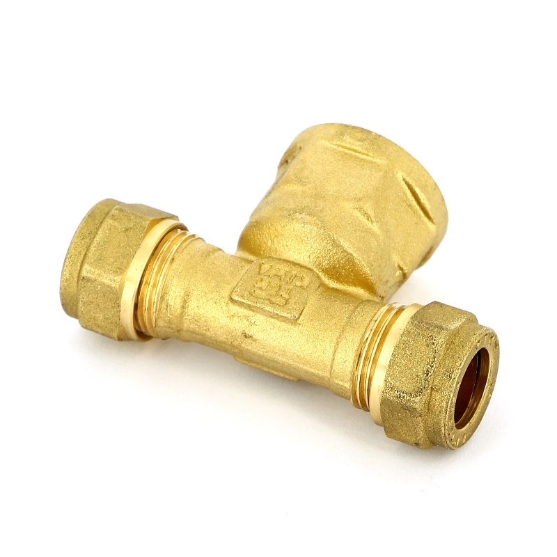 Тройник НР 18 x 1/2" x 18 обжим TIEMME