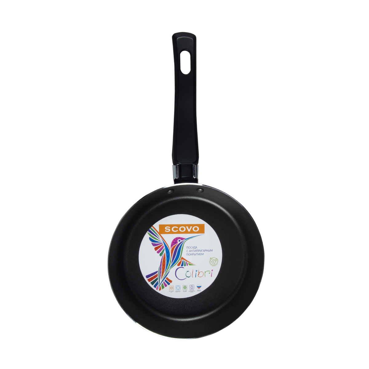 Сковорода антипригарн. для блинов "colibri"  18 см (1/12) "scovo"