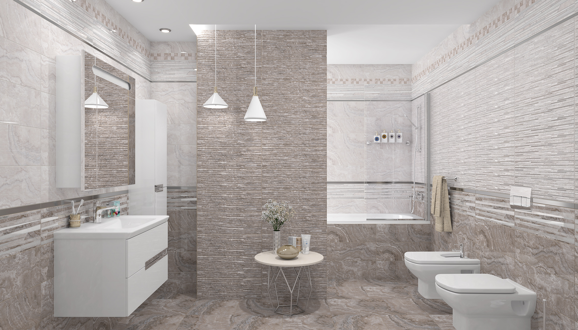 Marmo керамогранит коричневый 40x40