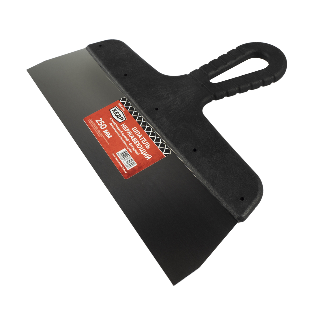 Шпатель фасадный нерж. 250 мм пластм. ручка (1/25) "кедр"  040-0250