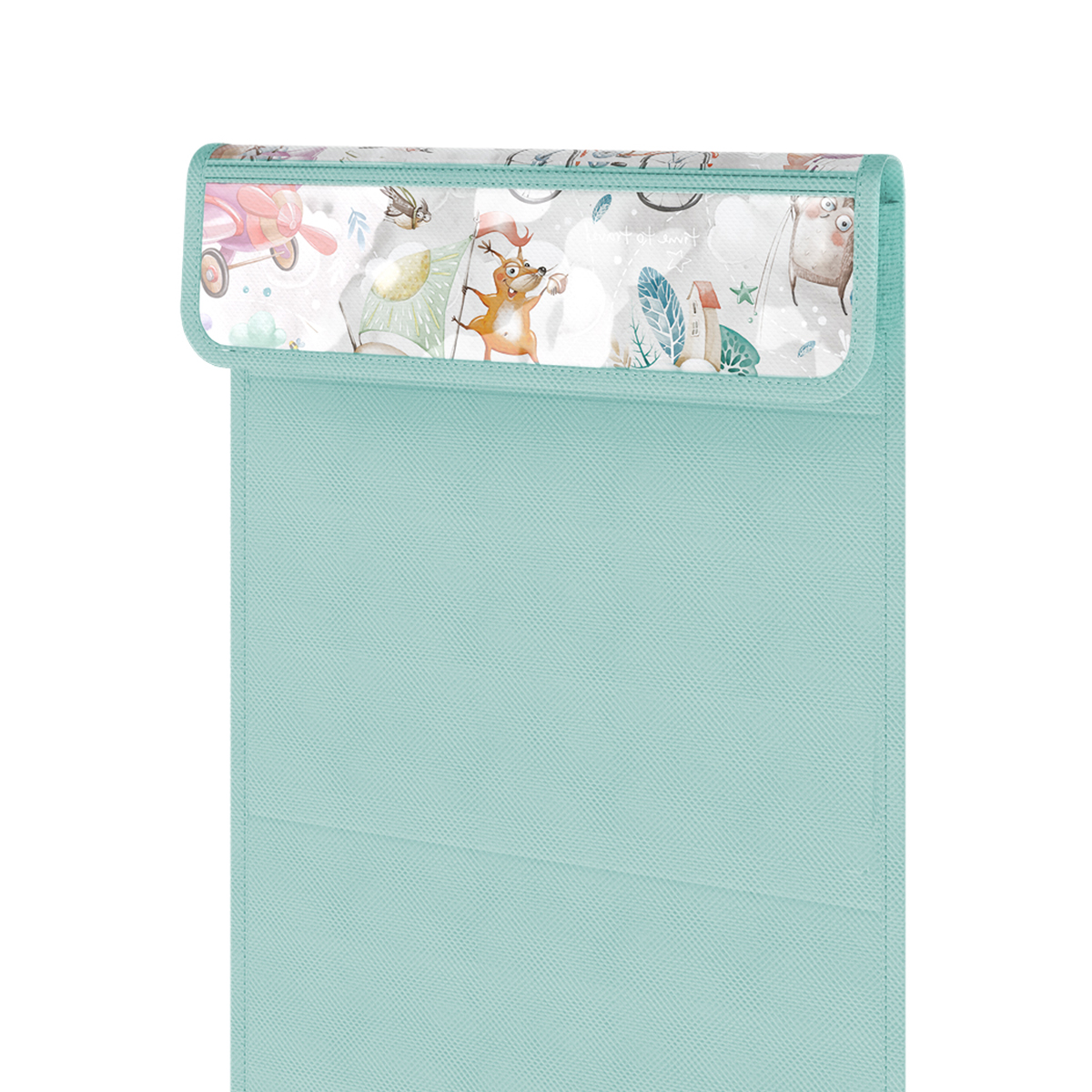 Кармашек подвесной "путешастики" 76*25 см, 4 прозрачных отделения  (1/36) "valiant" ktr-s4p