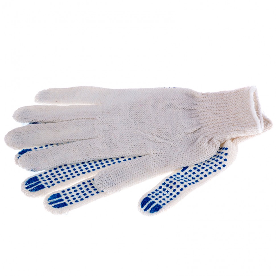 Перчатки х/б, ПВХ покрытие, "Точка", 10 класс (67785)