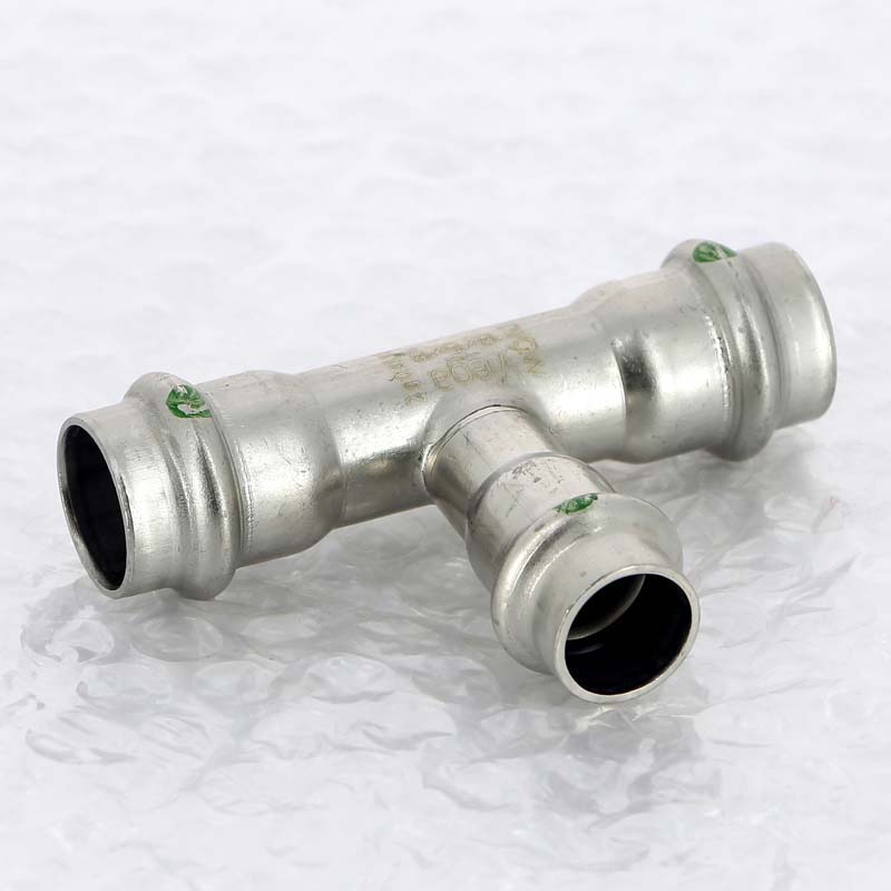 Тройник пресс 18х15х18 нержавеющая сталь Sanpress Inox VIEGA