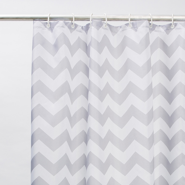 Штора для ванной 180*180 см (полиэстер) (1/20) "iddis" b07p118i11