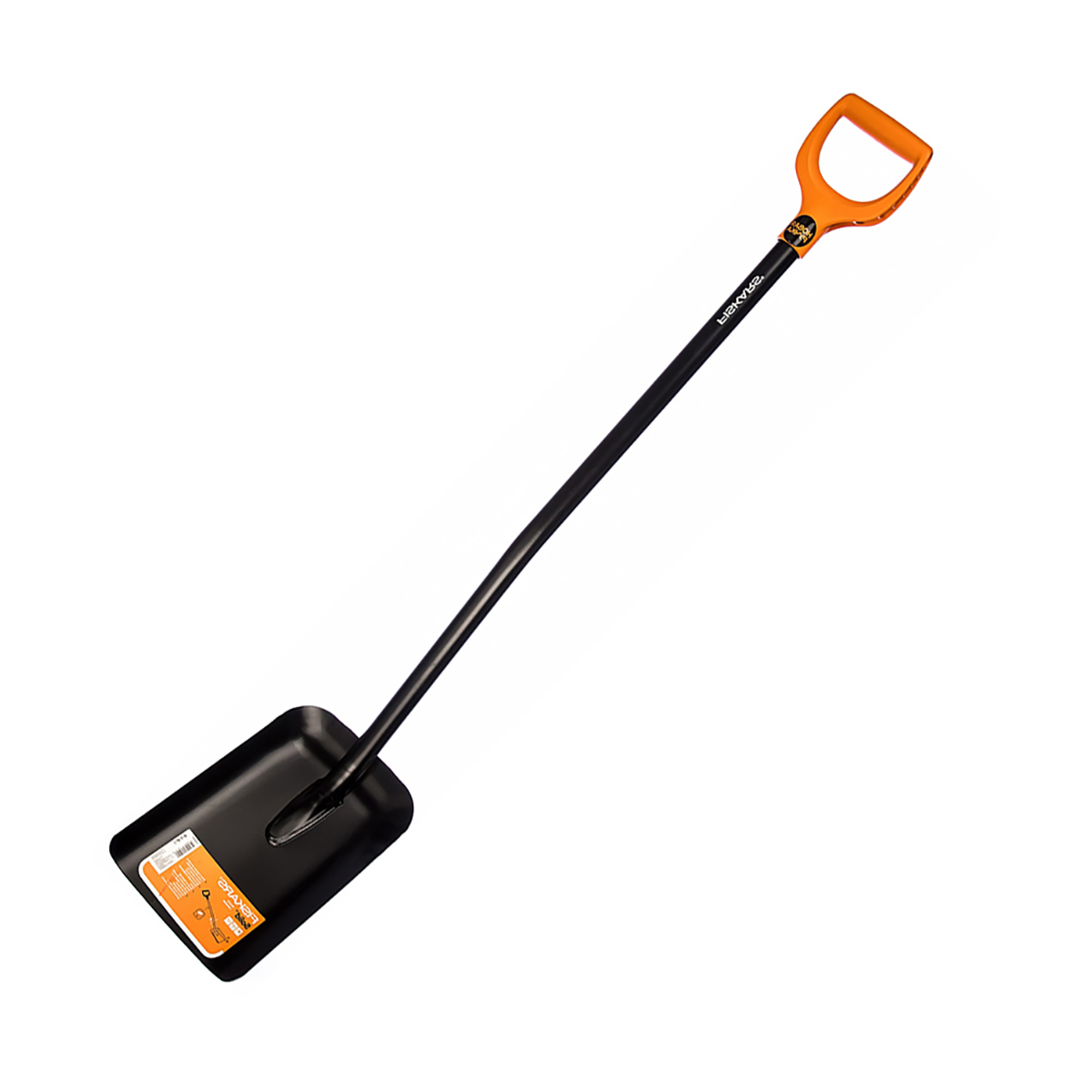 Лопата совковая "solid" с металл. черенком и ручкой (1/4) "fiskars" 1026685