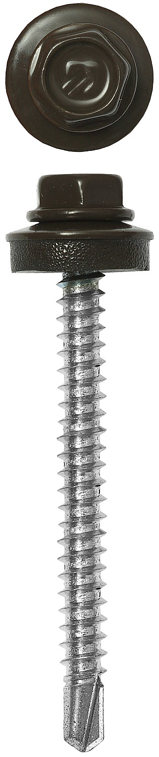 ЗУБР СКД 8028, 35 х 4.8 мм, зем.-коричн., 1800 шт, кровельный саморез (4-300310-48-035-8028)