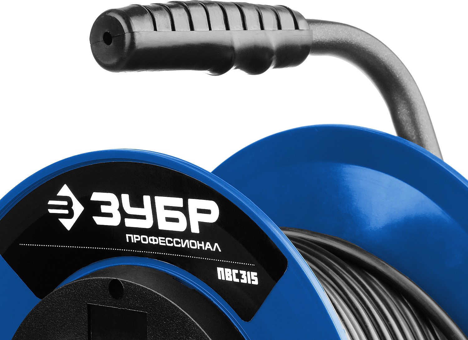 Силовой удлинитель на катушке ЗУБР ПВС 3х1.5 40м 3500Вт IP44, ПВС 315