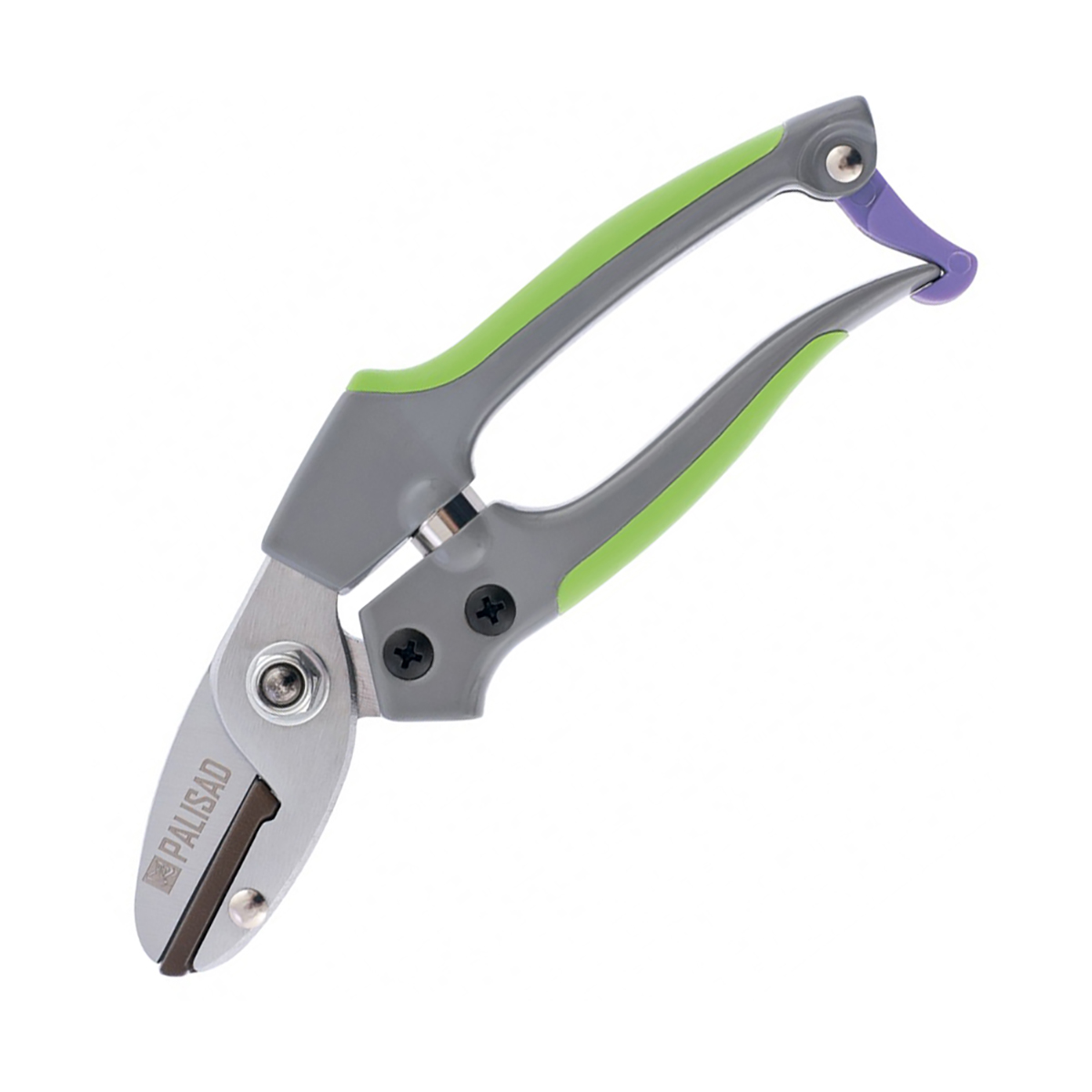 Секатор с наковаленкой 170 мм, металлич. обрезин. рукоятки (1/12/72) "palisad"