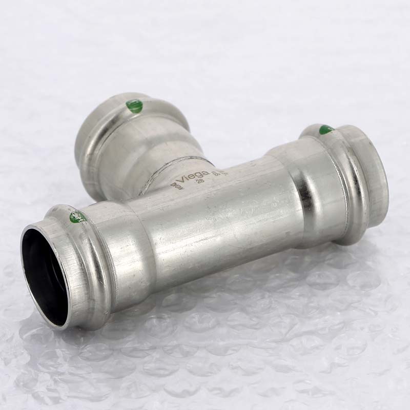 Тройник пресс 28 нержавеющая сталь Sanpress Inox VIEGA